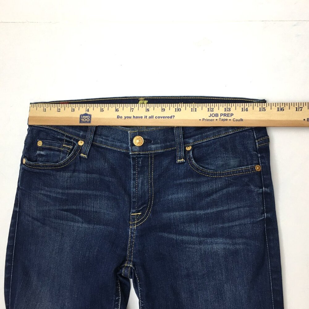 7 For All Mankind Jeans The Slim Cigarette Skinny Stretch Dark Wash size 29 - Picture 4 of 8